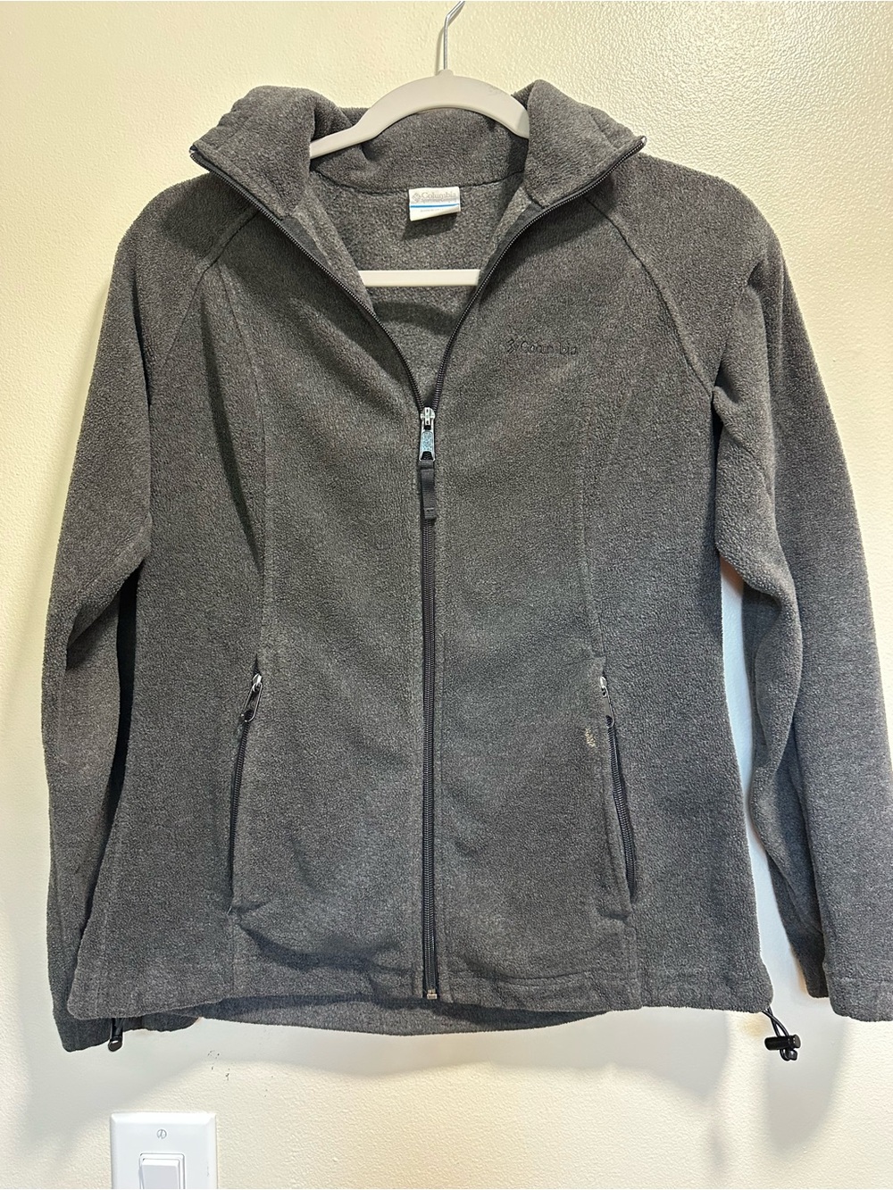 Columbia Women's Charcoal Full Zip Teddy Fleece Jacket
